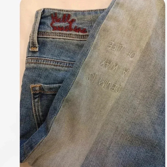 Mavi Tess High Rise Skinny Embroidery Raw Hem Jeans  Size 25 - Picture 7 of 13